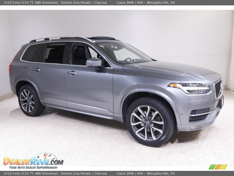 2018 Volvo XC90 T5 AWD Momentum Osmium Grey Metallic / Charcoal Photo #1