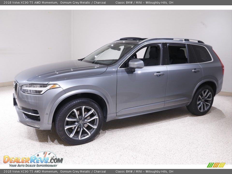 2018 Volvo XC90 T5 AWD Momentum Osmium Grey Metallic / Charcoal Photo #3