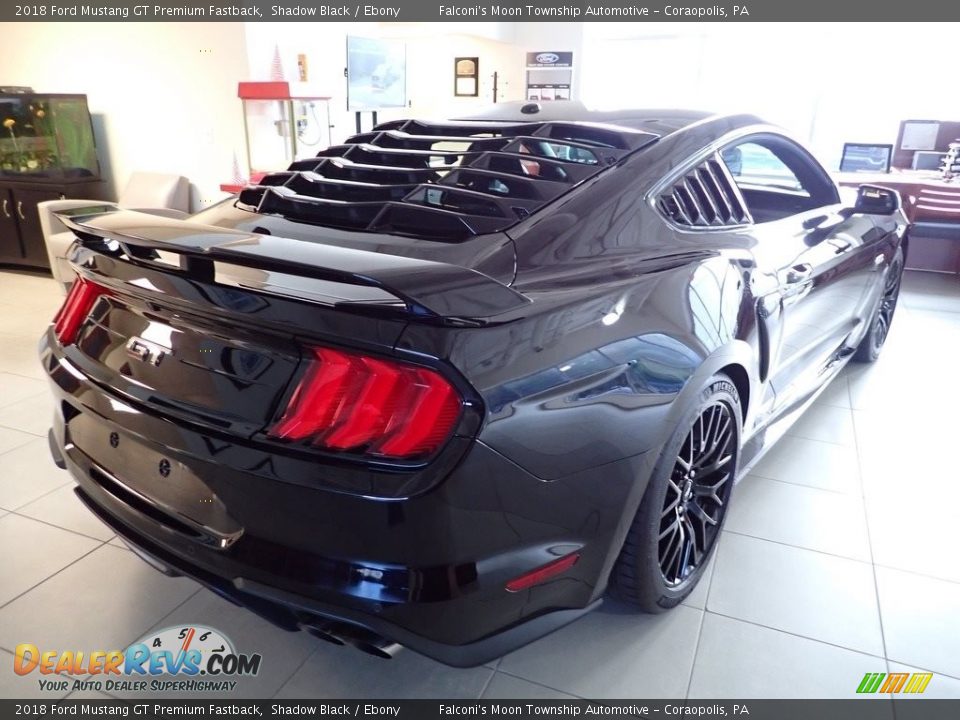 2018 Ford Mustang GT Premium Fastback Shadow Black / Ebony Photo #2