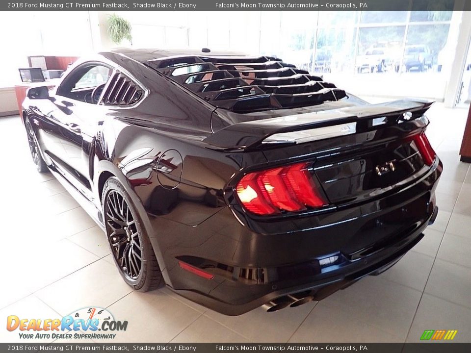 2018 Ford Mustang GT Premium Fastback Shadow Black / Ebony Photo #6