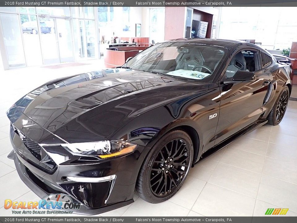 2018 Ford Mustang GT Premium Fastback Shadow Black / Ebony Photo #7