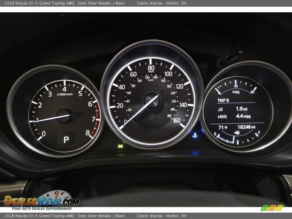 2018 Mazda CX-5 Grand Touring AWD Sonic Silver Metallic / Black Photo #8