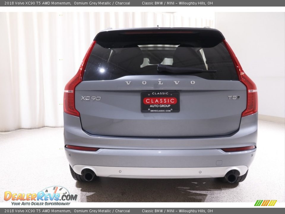 2018 Volvo XC90 T5 AWD Momentum Osmium Grey Metallic / Charcoal Photo #21