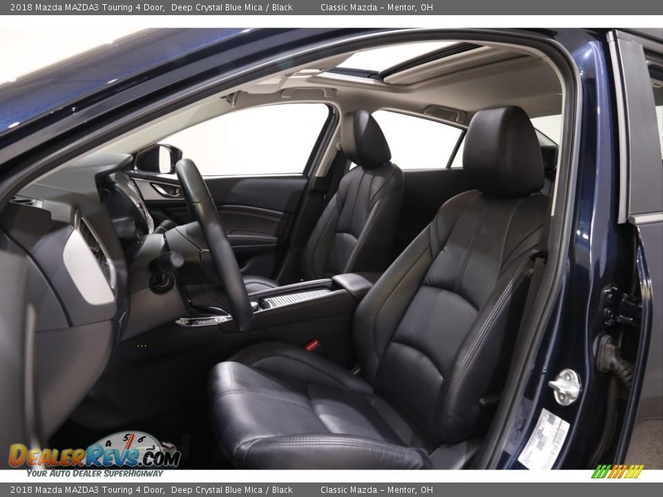 2018 Mazda MAZDA3 Touring 4 Door Deep Crystal Blue Mica / Black Photo #5
