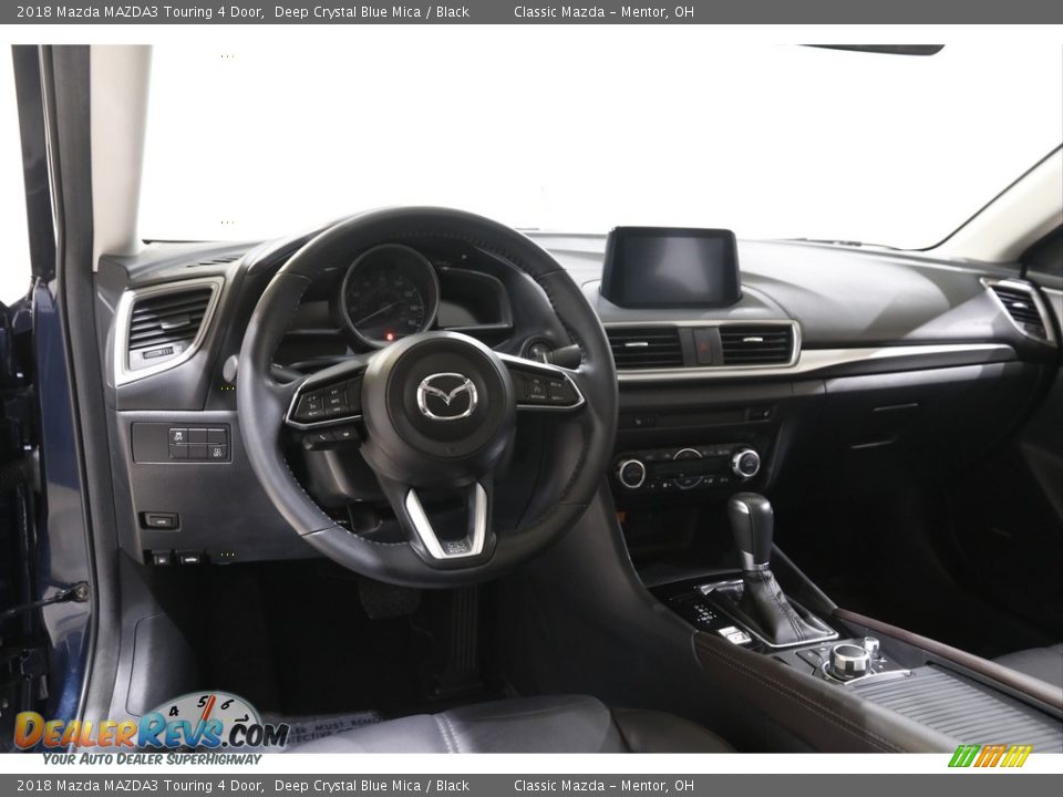 2018 Mazda MAZDA3 Touring 4 Door Deep Crystal Blue Mica / Black Photo #6