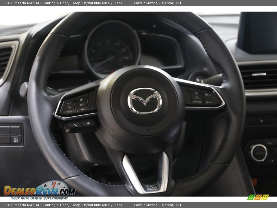 2018 Mazda MAZDA3 Touring 4 Door Deep Crystal Blue Mica / Black Photo #7