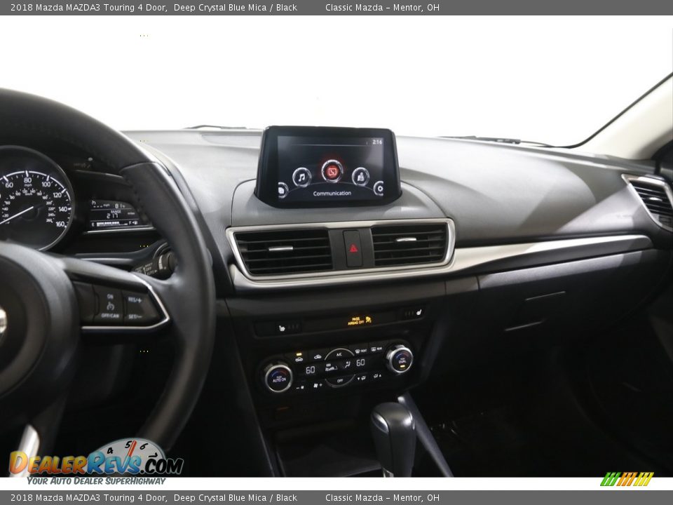2018 Mazda MAZDA3 Touring 4 Door Deep Crystal Blue Mica / Black Photo #9