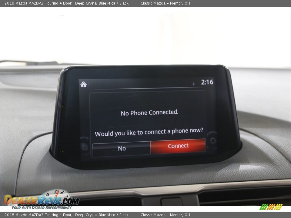 2018 Mazda MAZDA3 Touring 4 Door Deep Crystal Blue Mica / Black Photo #10