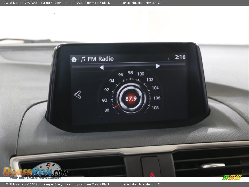 2018 Mazda MAZDA3 Touring 4 Door Deep Crystal Blue Mica / Black Photo #11