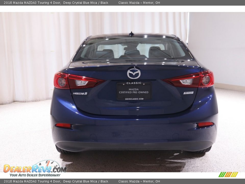 2018 Mazda MAZDA3 Touring 4 Door Deep Crystal Blue Mica / Black Photo #17