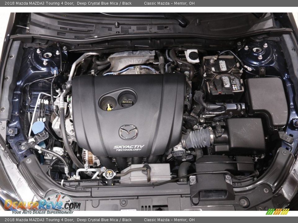 2018 Mazda MAZDA3 Touring 4 Door Deep Crystal Blue Mica / Black Photo #18