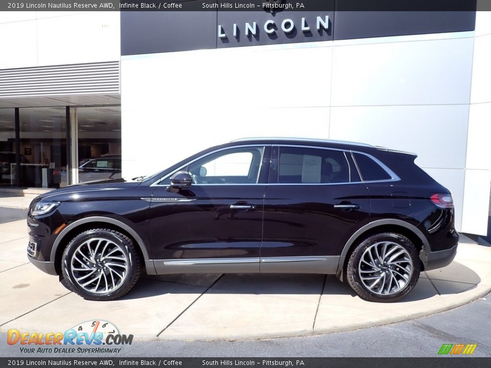 2019 Lincoln Nautilus Reserve AWD Infinite Black / Coffee Photo #2