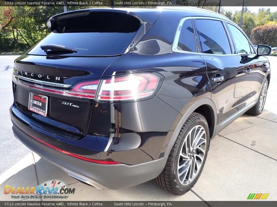 2019 Lincoln Nautilus Reserve AWD Infinite Black / Coffee Photo #6