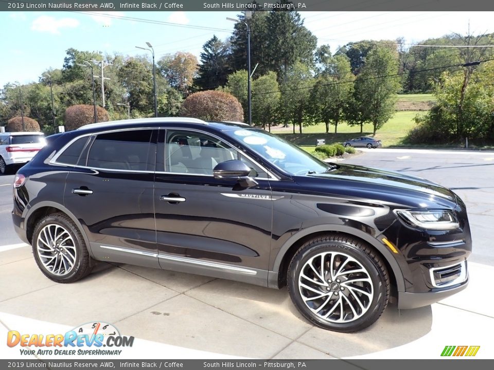 2019 Lincoln Nautilus Reserve AWD Infinite Black / Coffee Photo #7