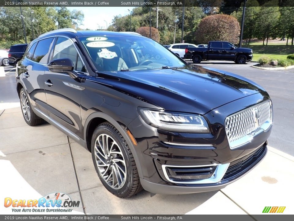 2019 Lincoln Nautilus Reserve AWD Infinite Black / Coffee Photo #8