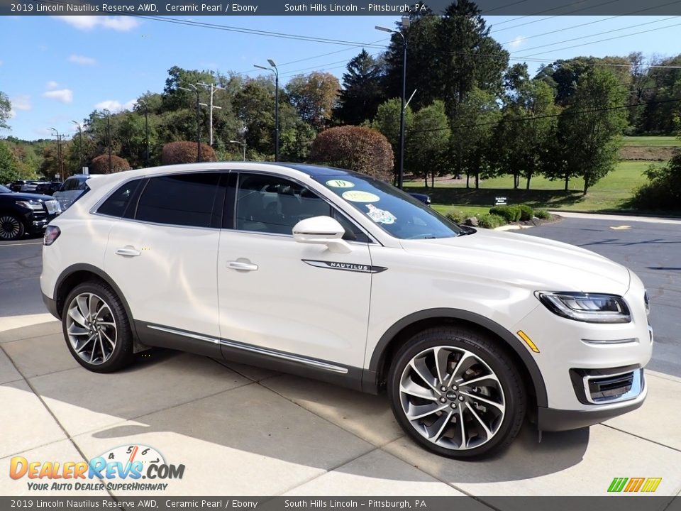 2019 Lincoln Nautilus Reserve AWD Ceramic Pearl / Ebony Photo #7