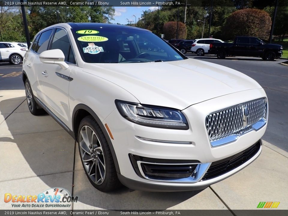 2019 Lincoln Nautilus Reserve AWD Ceramic Pearl / Ebony Photo #8