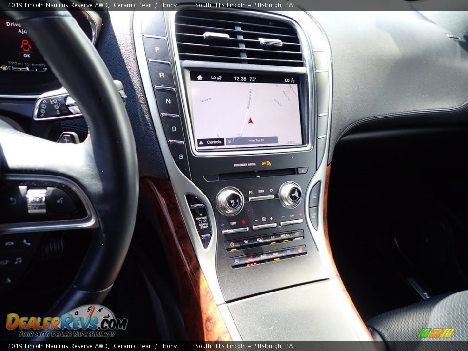 2019 Lincoln Nautilus Reserve AWD Ceramic Pearl / Ebony Photo #22