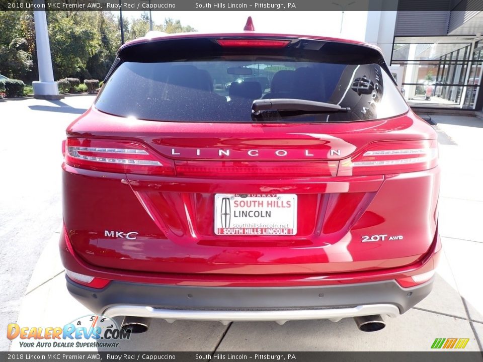 2018 Lincoln MKC Premier AWD Ruby Red / Cappuccino Photo #3