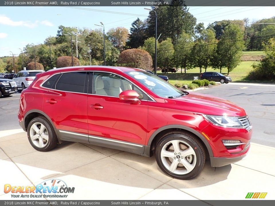 2018 Lincoln MKC Premier AWD Ruby Red / Cappuccino Photo #6