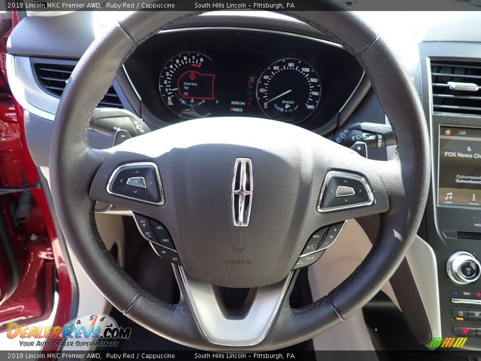 2018 Lincoln MKC Premier AWD Ruby Red / Cappuccino Photo #20