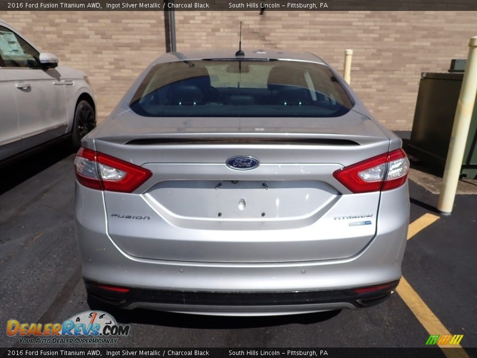 2016 Ford Fusion Titanium AWD Ingot Silver Metallic / Charcoal Black Photo #3