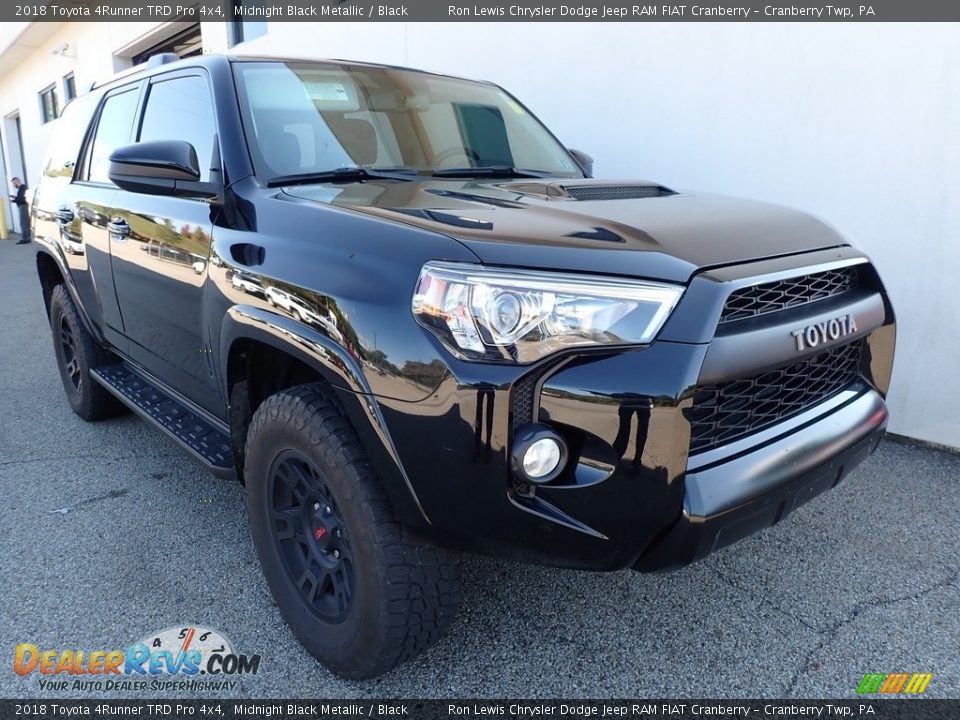 2018 Toyota 4Runner TRD Pro 4x4 Midnight Black Metallic / Black Photo #3