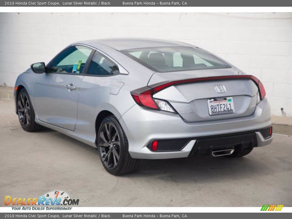 2019 Honda Civic Sport Coupe Lunar Silver Metallic / Black Photo #2