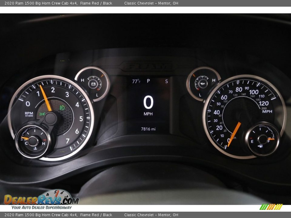 2020 Ram 1500 Big Horn Crew Cab 4x4 Flame Red / Black Photo #8