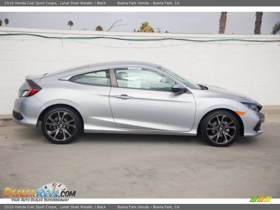 2019 Honda Civic Sport Coupe Lunar Silver Metallic / Black Photo #12