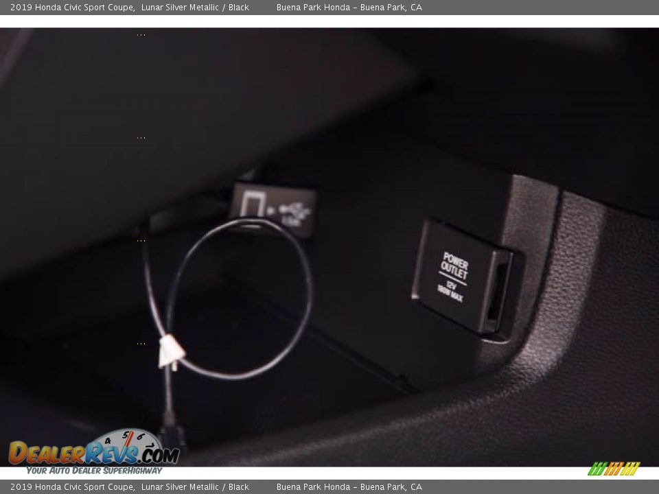 2019 Honda Civic Sport Coupe Lunar Silver Metallic / Black Photo #21