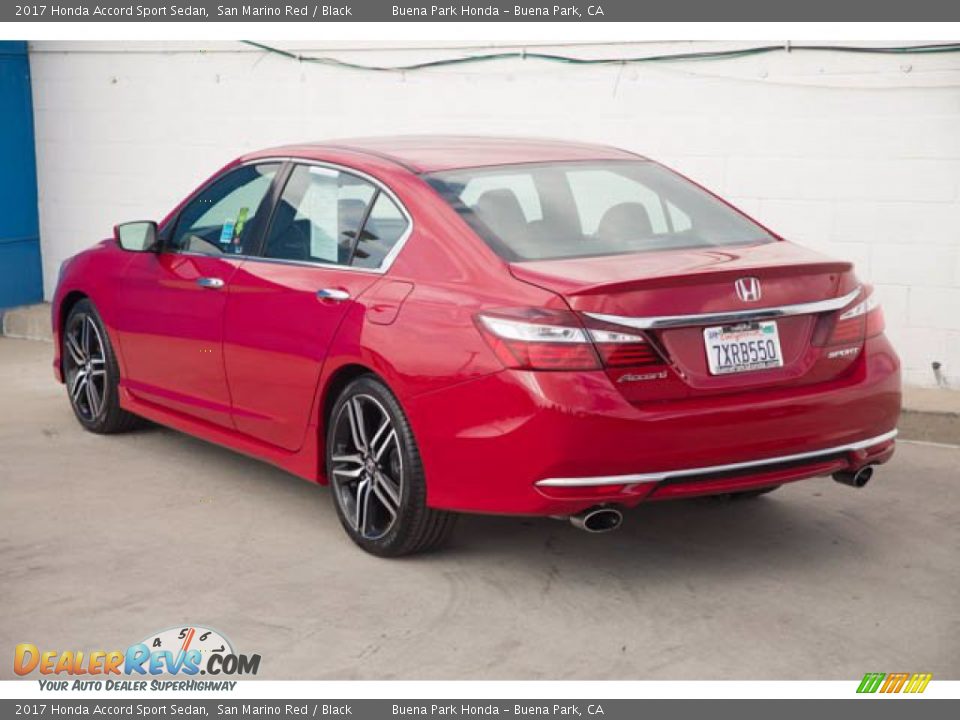 2017 Honda Accord Sport Sedan San Marino Red / Black Photo #2