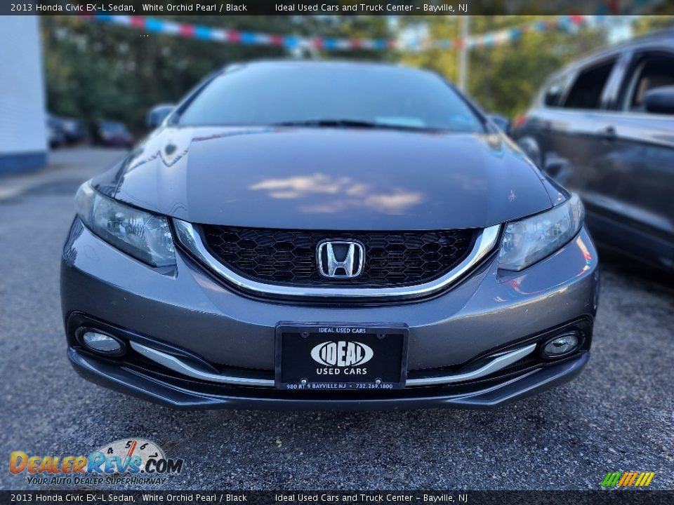 2013 Honda Civic EX-L Sedan White Orchid Pearl / Black Photo #2