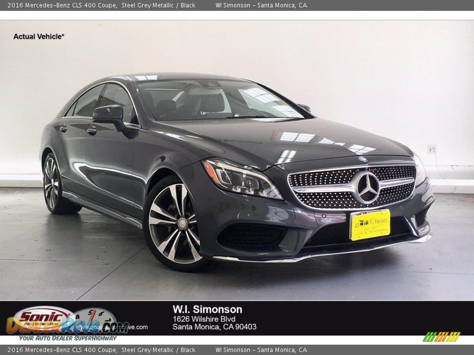 2016 Mercedes-Benz CLS 400 Coupe Steel Grey Metallic / Black Photo #1