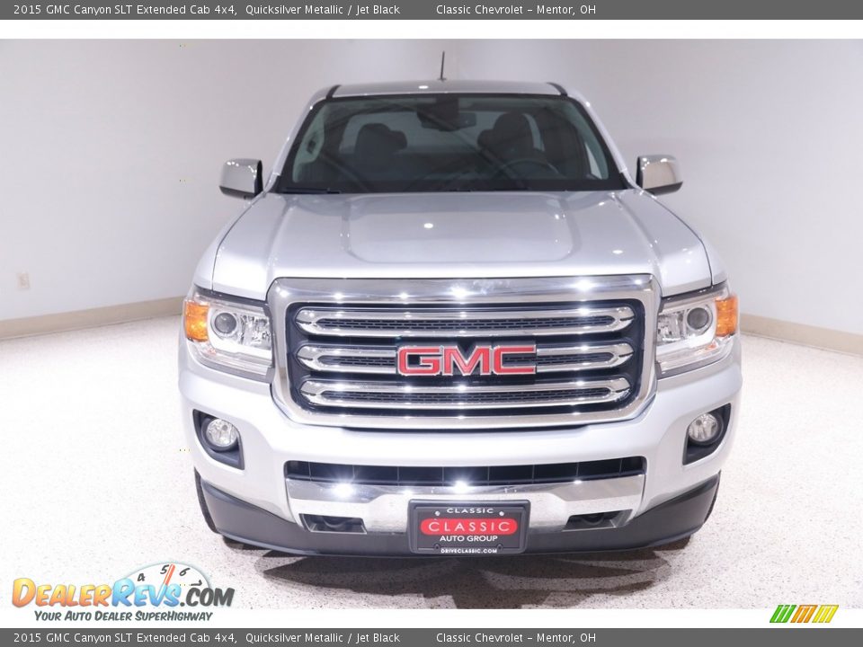 2015 GMC Canyon SLT Extended Cab 4x4 Quicksilver Metallic / Jet Black Photo #2