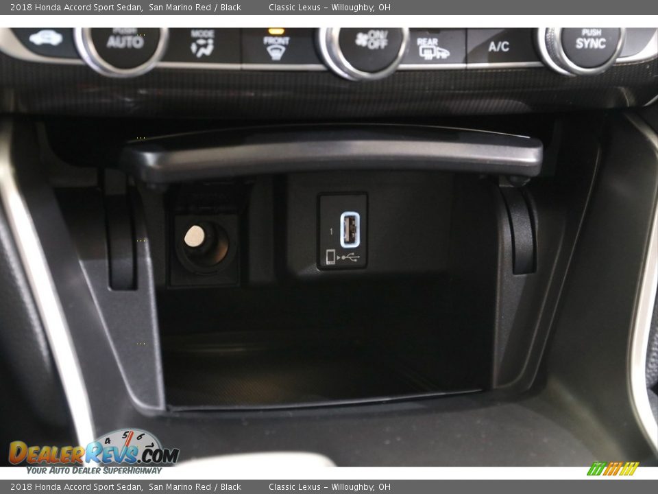 2018 Honda Accord Sport Sedan San Marino Red / Black Photo #15