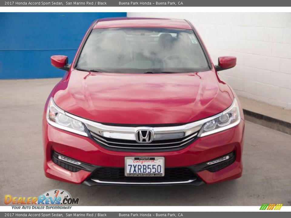 2017 Honda Accord Sport Sedan San Marino Red / Black Photo #7