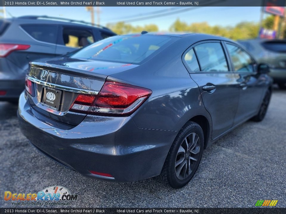 2013 Honda Civic EX-L Sedan White Orchid Pearl / Black Photo #4