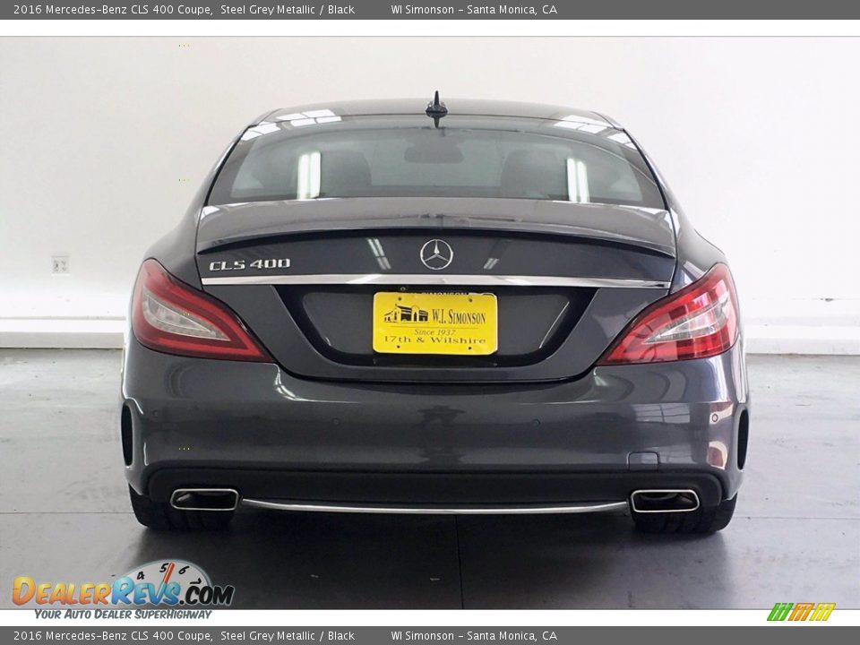 2016 Mercedes-Benz CLS 400 Coupe Steel Grey Metallic / Black Photo #3