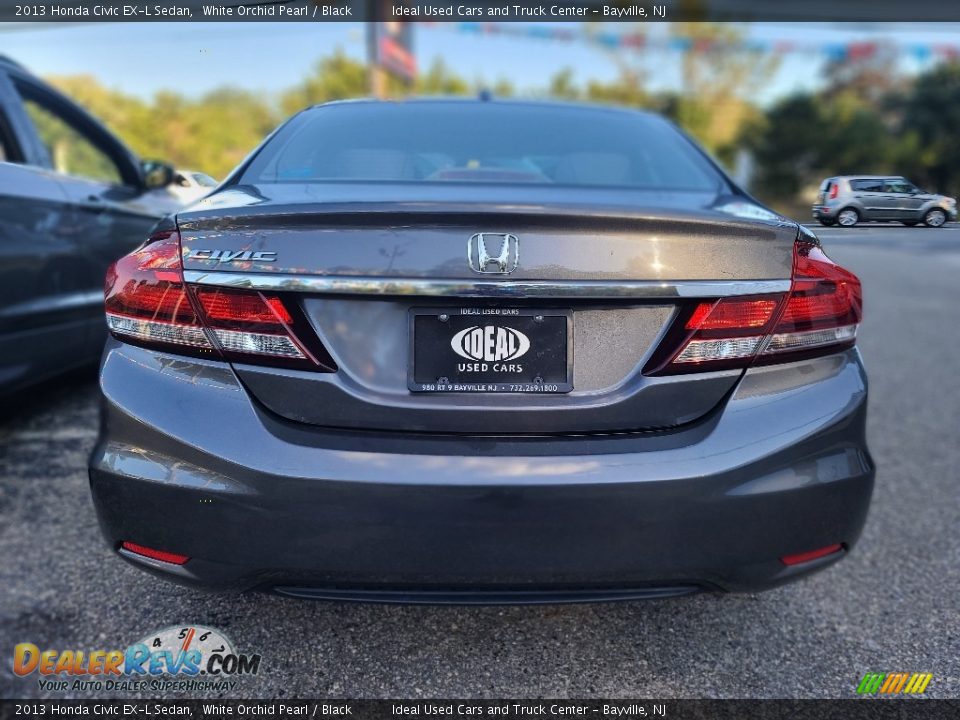2013 Honda Civic EX-L Sedan White Orchid Pearl / Black Photo #5