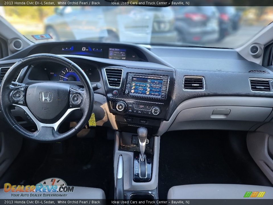 2013 Honda Civic EX-L Sedan White Orchid Pearl / Black Photo #6
