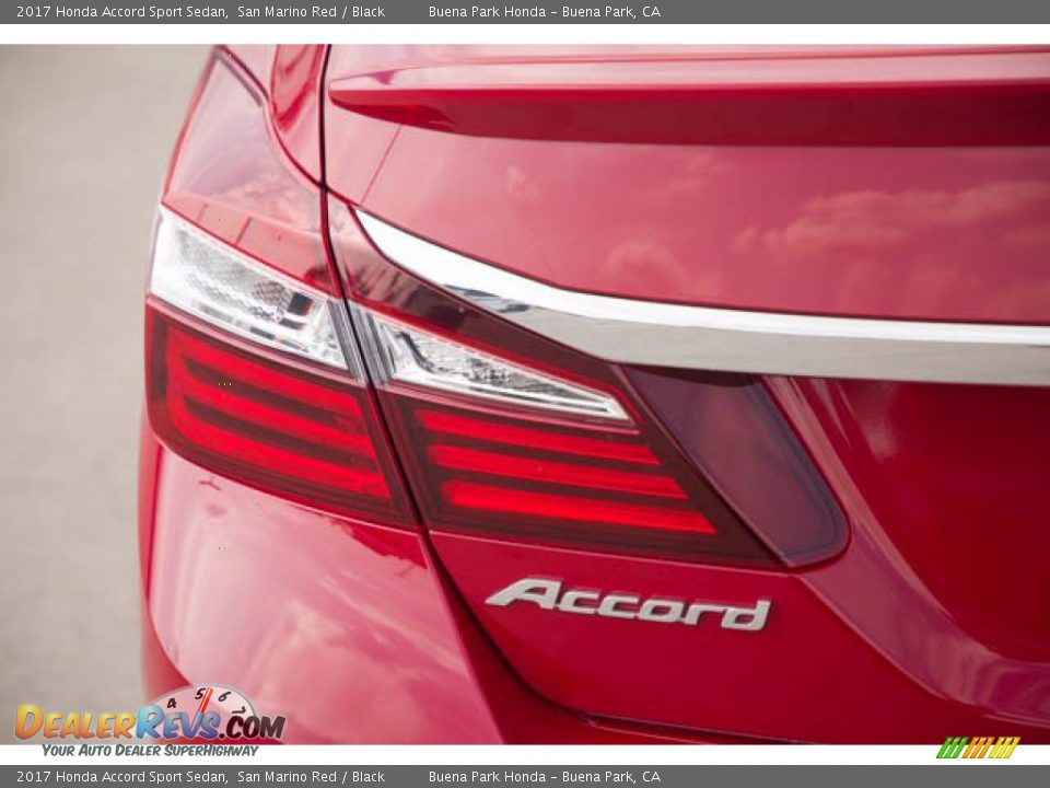 2017 Honda Accord Sport Sedan San Marino Red / Black Photo #10