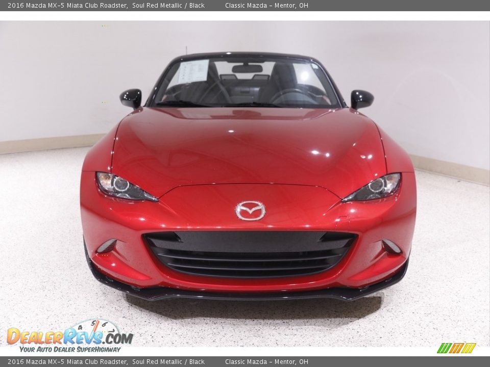 2016 Mazda MX-5 Miata Club Roadster Soul Red Metallic / Black Photo #2