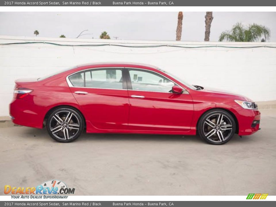 2017 Honda Accord Sport Sedan San Marino Red / Black Photo #12