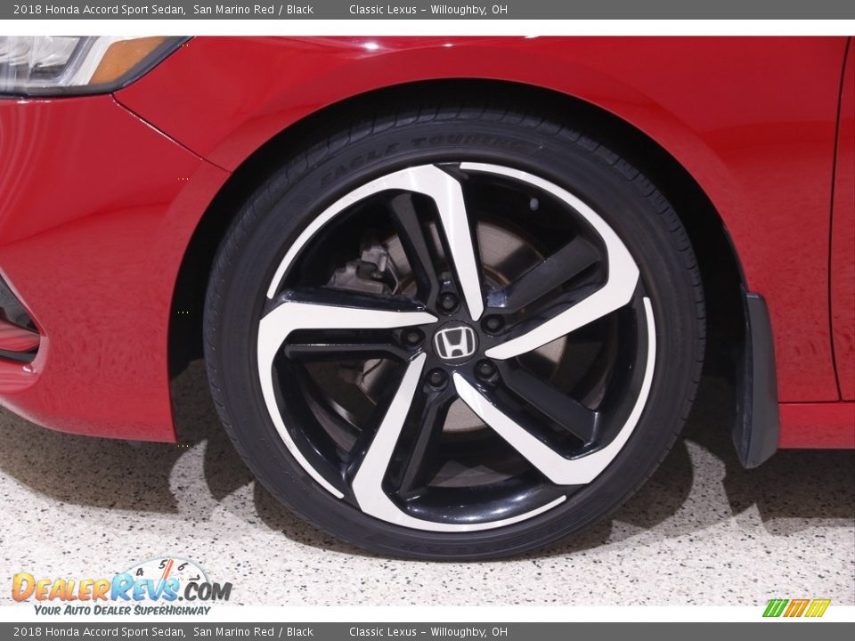 2018 Honda Accord Sport Sedan San Marino Red / Black Photo #21