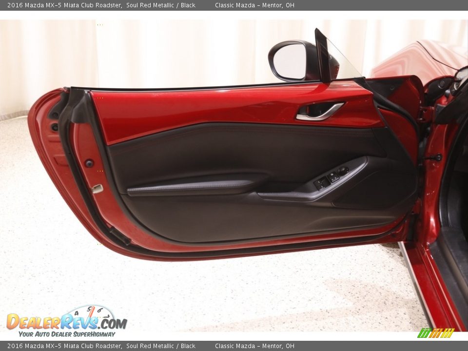 2016 Mazda MX-5 Miata Club Roadster Soul Red Metallic / Black Photo #4