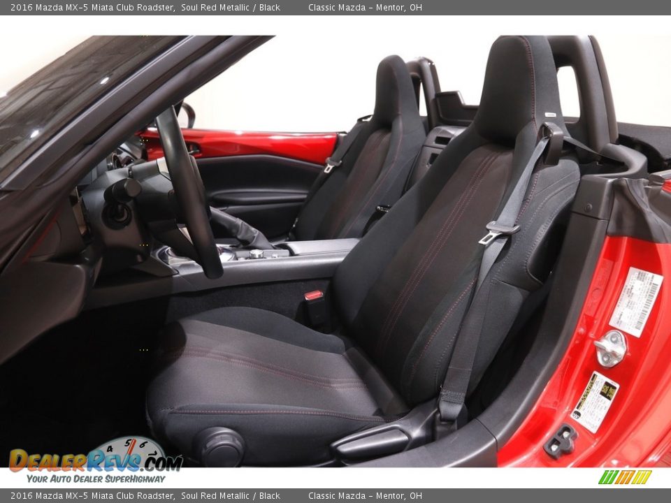 2016 Mazda MX-5 Miata Club Roadster Soul Red Metallic / Black Photo #5