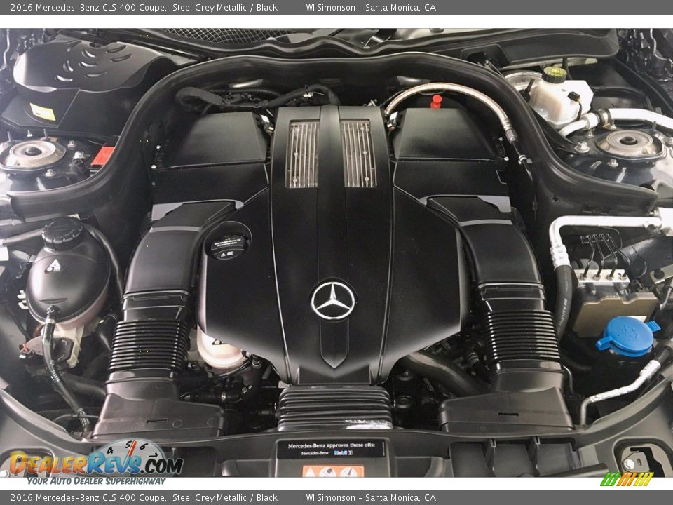 2016 Mercedes-Benz CLS 400 Coupe Steel Grey Metallic / Black Photo #9
