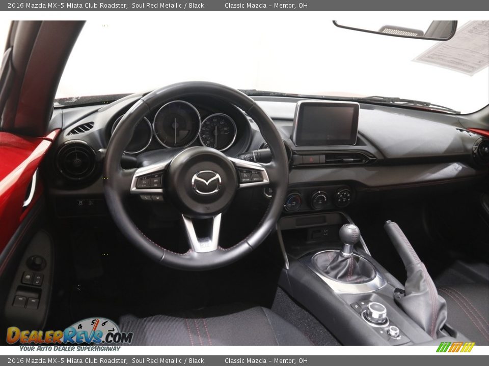 2016 Mazda MX-5 Miata Club Roadster Soul Red Metallic / Black Photo #6