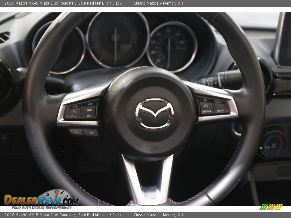 2016 Mazda MX-5 Miata Club Roadster Soul Red Metallic / Black Photo #7
